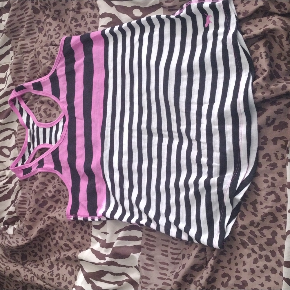 PINK TANK TOP RACER BACK XS XP